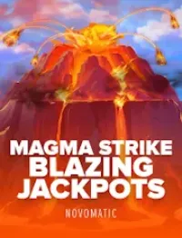 magma strike blazing jackpots logo